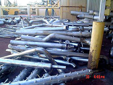 10.5 in., 8.5 in. and 4 in. 304 Stainless Steel Tubing Not Specified 