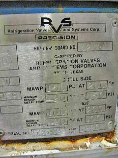 1990 RVS 431 Ton Ammonia Chiller Plus 38 Ton Glycol Chiller RVS 