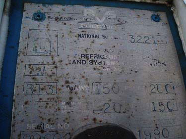 1990 RVS 431 Ton Ammonia Chiller Plus 38 Ton Glycol Chiller RVS 