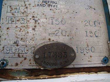 1990 RVS 431 Ton Ammonia Chiller Plus 38 Ton Glycol Chiller RVS 