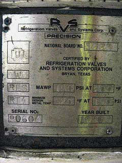 1990 RVS 431 Ton Ammonia Chiller Plus 38 Ton Glycol Chiller RVS 