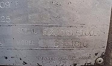 1992 McQuay Snyder General Chiller Barrel- 195 Ton McQuay Snyder 