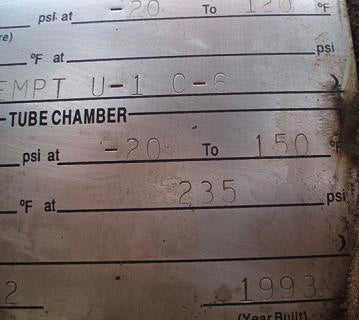 1993 York International Chiller Barrel- 185 Ton York 
