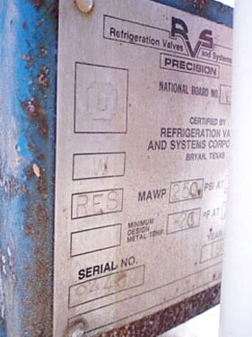 1994 RVS Ammonia Oil Pot - 18 Gallon RVS 