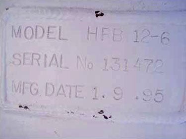 1995 Kice Industries Inc. Vertical Dust Collector Kice Industries Inc. 