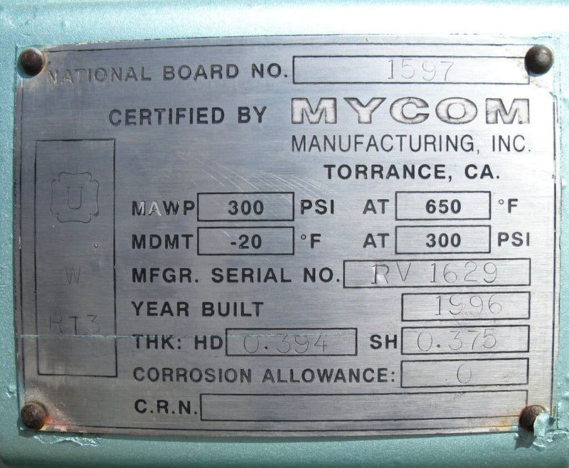 1996 Mycom 250VLD Rotary Screw Compressor Package (Less Screw & Compressor) Mycom 