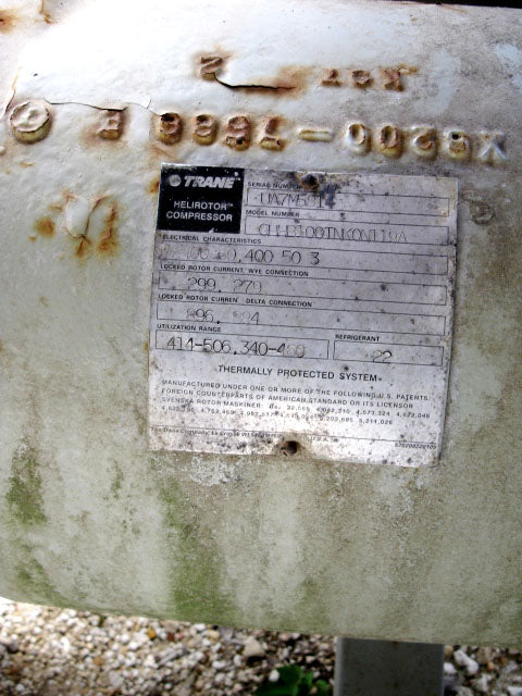 1997 Trane Air Cooled Liquid Chiller- 215 Tons Trane 