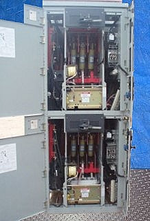 2000 Cutler Hammer Ampgard Medium Voltage Motor Starter Control Panel – (2) 500 Hp Cutler Hammer 