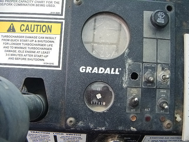 2000 Gradall 10,000 Lb 4x4 Telescopic Telehandler Forklift Gradall 