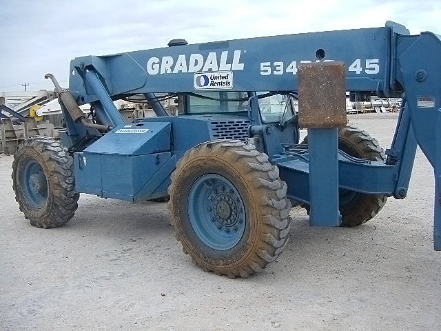 Gradall Telehandler Cab Gradall 10,000 Lb 4x4 Telescopic Telehandler Forklift