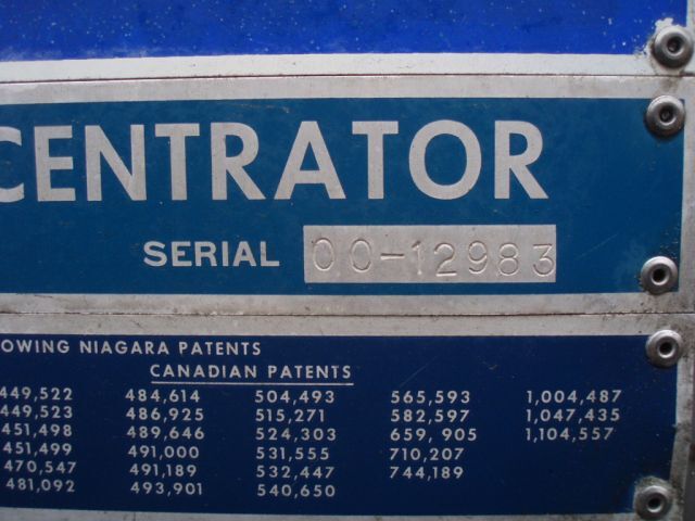 2000 Niagara Blower Company “No-Frost”® Concentrator Niagara 