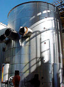 2000 Refrigeration Valves and Systems Vertical Intercooler - 132 in. Dia. x 15 ft. 10 in. H. RVS 