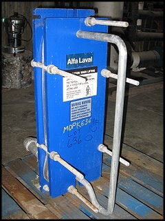2001 Alfa Laval Plate Heat Exchanger – 24 Sq. Ft. Alfa Laval 