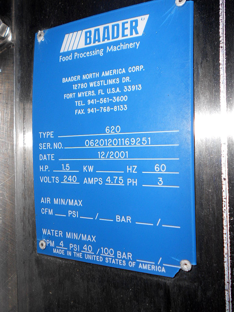2001 Baader 620 Skinner Baader 