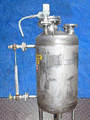 2002 Mechanical Maintenance Inc. Stainless Steel Vacuum Receiving Tank- 100 Gallon Mechanical Maintenance Inc. 