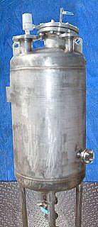2002 Mechanical Maintenance Inc. Stainless Steel Vacuum Receiving Tank- 100 Gallon Mechanical Maintenance Inc. 