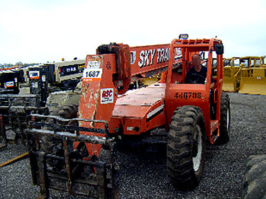 2003 Skytrak 8,000 LB 4X4X4 Telescopic Telehandler Forklift Skytrak 