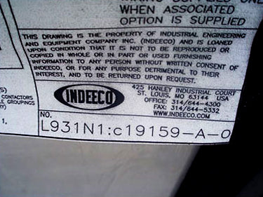 2004 Indeeco Electric Duct Heater Indeeco 