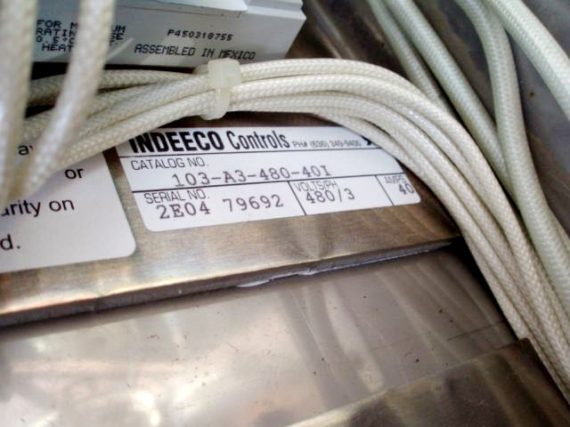 2004 Indeeco Electric Duct Heater Indeeco 