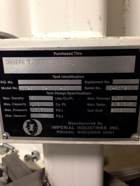 2005 Imperial Ind. Vac-U-Max Bin Receiver Imperial Ind. 