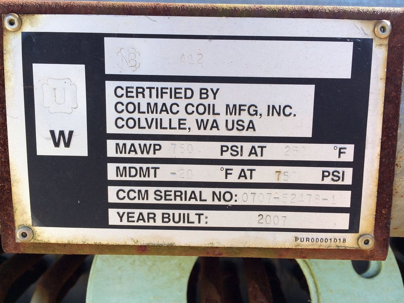2007 Vilter Air-cooled Condenser / Cooler Vilter 
