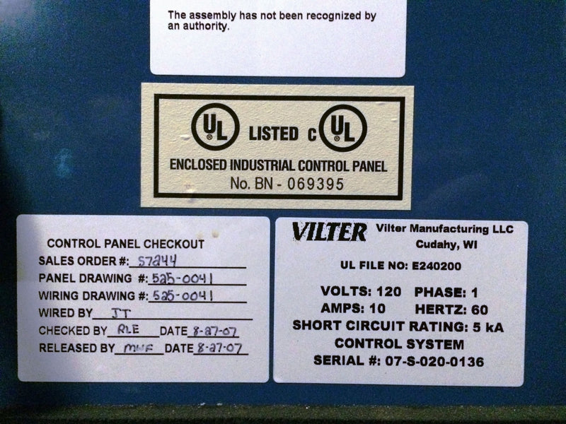 2007 Vilter VSSG451 Single Screw Compressor Package - 300 HP Vilter 