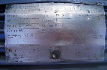 2400 / 4160 V General Electric Motor- 700 HP General Electric 