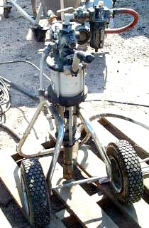 Air Operated Floor Line Painter and Cart Speedflo 
