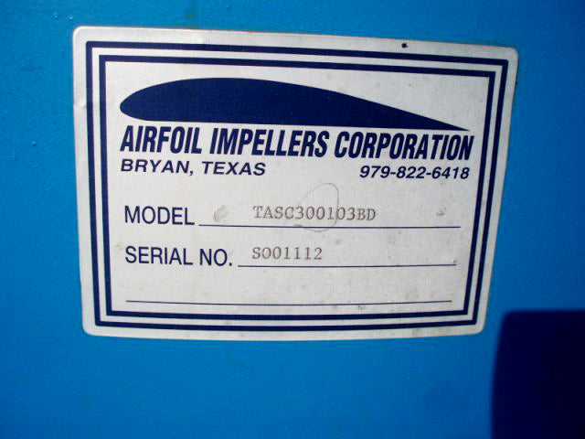 Airfoil Belt Drive Tube Axial Stack-Cap Roof Ventilator Airfoil Impellers Corporation 