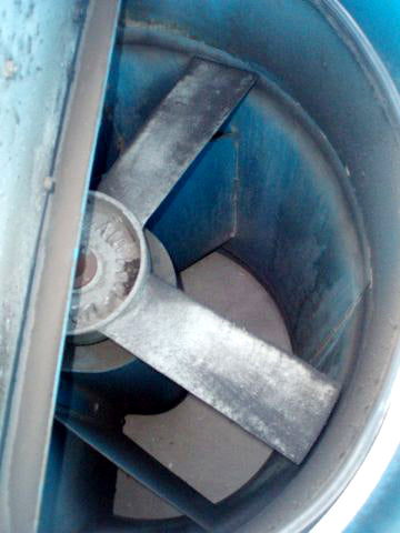 Airfoil Belt Drive Tube Axial Stack-Cap Roof Ventilator Airfoil Impellers Corporation 