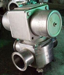 Alfa Laval Koltek 3-Way Stainless Steel Air Actuated Shutter Valve Alfa Laval Koltek 