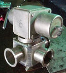 Alfa Laval Koltek 3-Way Stainless Steel Air Actuated Shutter Valve Alfa Laval Koltek 