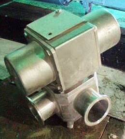 Alfa Laval Koltek 3-Way Stainless Steel Air Actuated Shutter Valve Alfa Laval Koltek 
