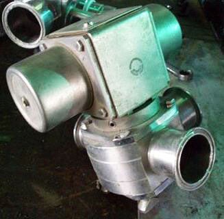 Alfa Laval Koltek 3-Way Stainless Steel Air Actuated Shutter Valve Alfa Laval Koltek 