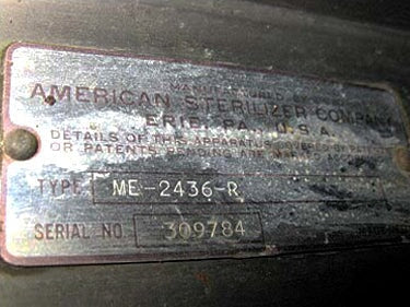 American Sterilizer Company Isothermal Steam Autoclave Sterilizer – 13 Cu. Ft. American Sterilizer Company 