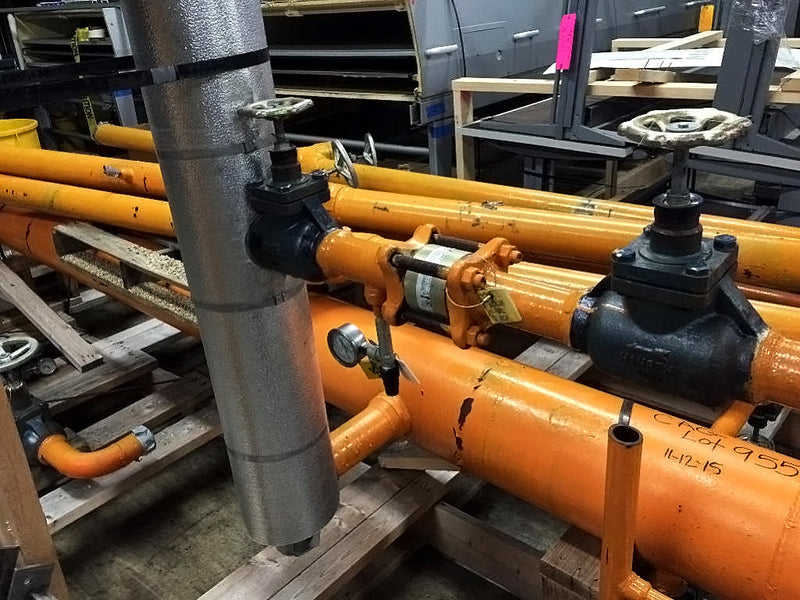 Ammonia Refrigerant Piping / Valves Not Specified 