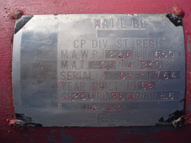 Ammonia Surge Drum - 16 Gallon Not Specified 