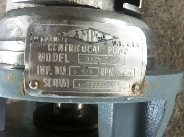 Ampco Z-Series Centrifugal Pump - 15 HP Ampco 