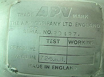 APV 2-Effect Rising/Falling Film Plate Evaporator APV 