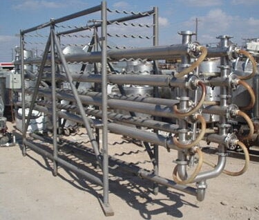 APV 8-Tube Stainless Steel UF/RO Rack APV 