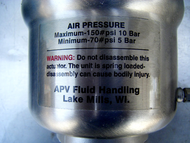 APV air actuated 3-way valve APV 