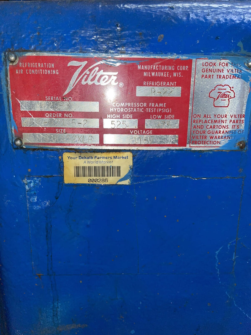Vilter M93K452XLB Compresor alternativo desnudo de 2 cilindros (impulsado por correa)