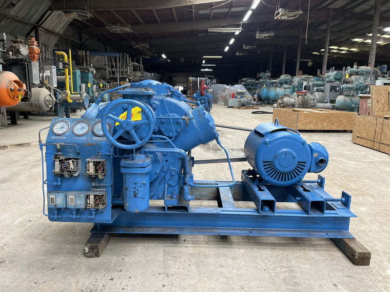 Vilter 456XL 6-Cylinder Reciprocating Compressor Package (40 HP 230/460 V, Belt Driven)