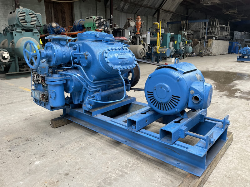 Vilter 456XL 6-Cylinder Reciprocating Compressor Package (40 HP 230/460 V, Belt Driven)