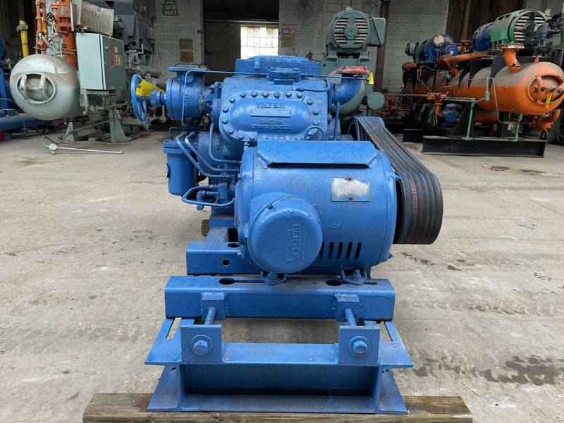 Vilter 456XL 6-Cylinder Reciprocating Compressor Package (40 HP 230/460 V, Belt Driven)