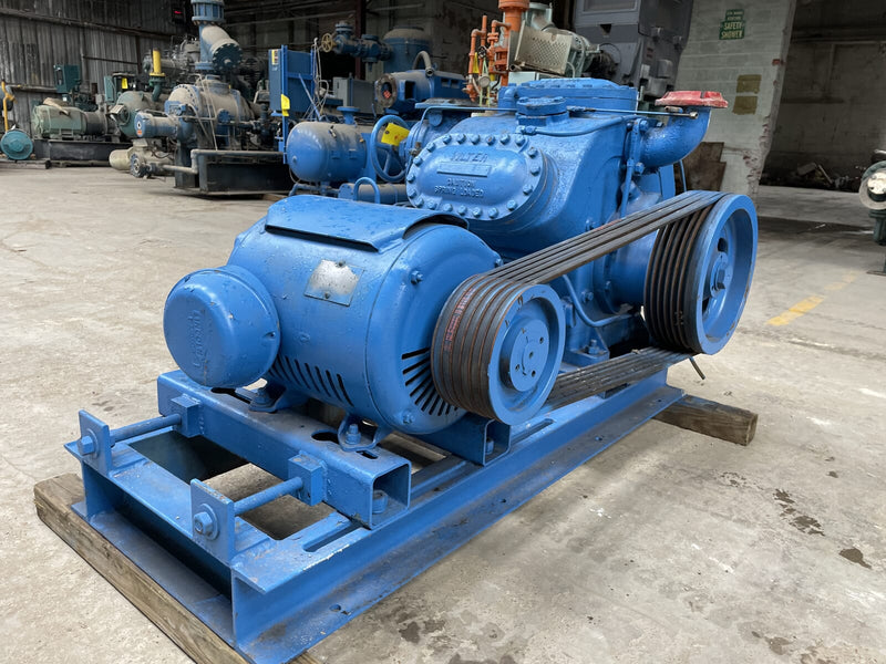Vilter 456XL 6-Cylinder Reciprocating Compressor Package (40 HP 230/460 V, Belt Driven)