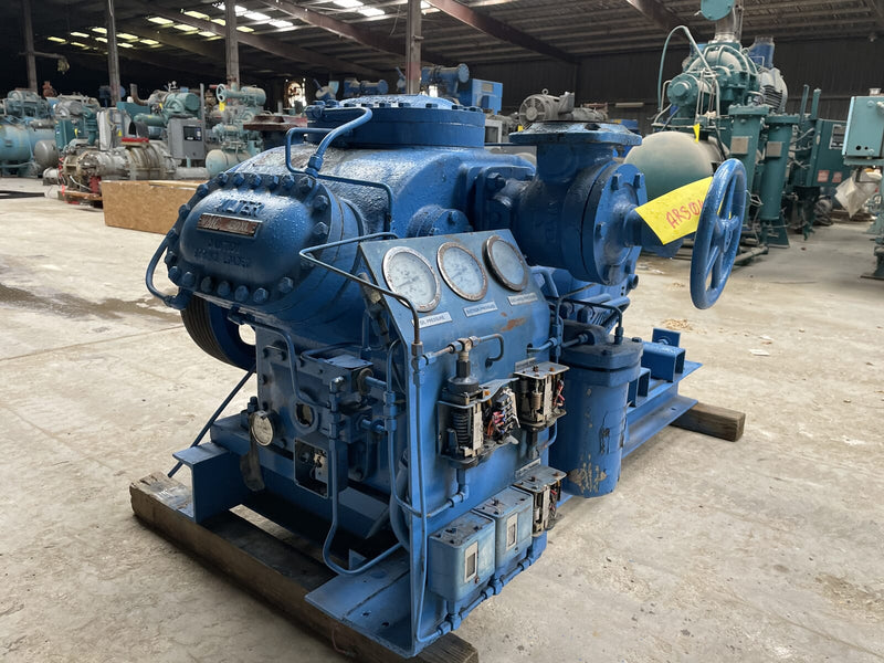Vilter 456XL 6-Cylinder Reciprocating Compressor Package (40 HP 230/460 V, Belt Driven)