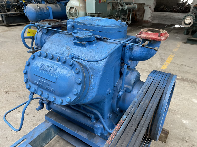 Vilter 456XL 6-Cylinder Reciprocating Compressor Package (40 HP 230/460 V, Belt Driven)