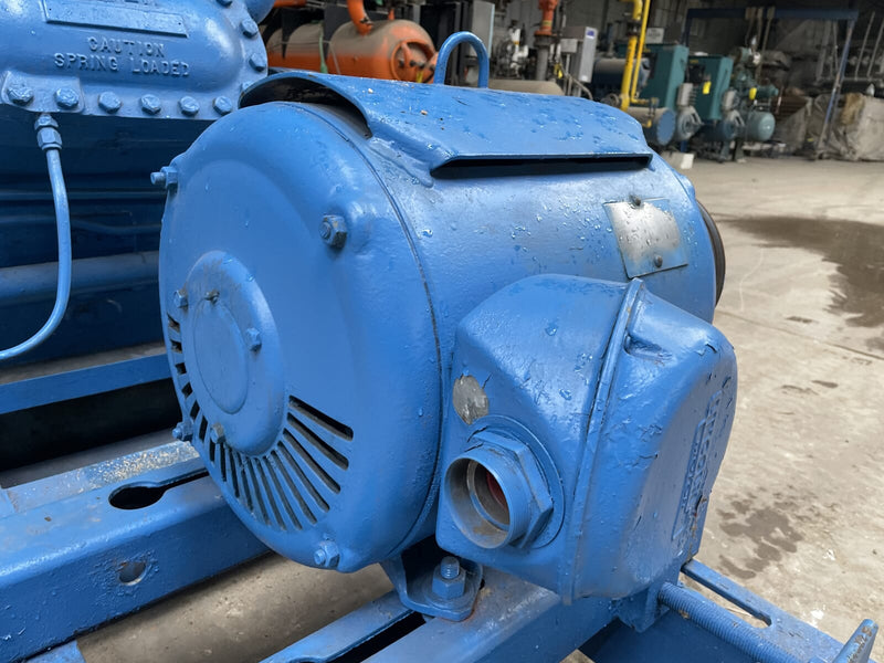 Vilter 456XL 6-Cylinder Reciprocating Compressor Package (40 HP 230/460 V, Belt Driven)