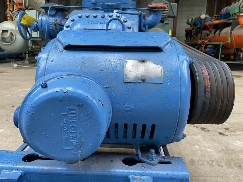 Vilter 456XL 6-Cylinder Reciprocating Compressor Package (40 HP 230/460 V, Belt Driven)